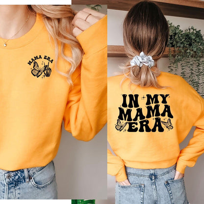 In my mama era.... Graphic Crew Neck - DTF Printed