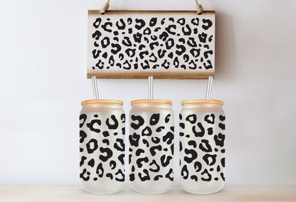Cheetah Printed Libby Glass - Dishwasher Safe
