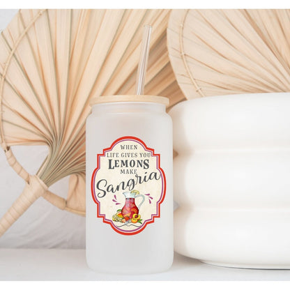 Make Sangria Printed Glassware -Dishwasher Safe
