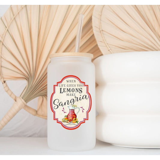 Make Sangria Printed Glassware -Dishwasher Safe