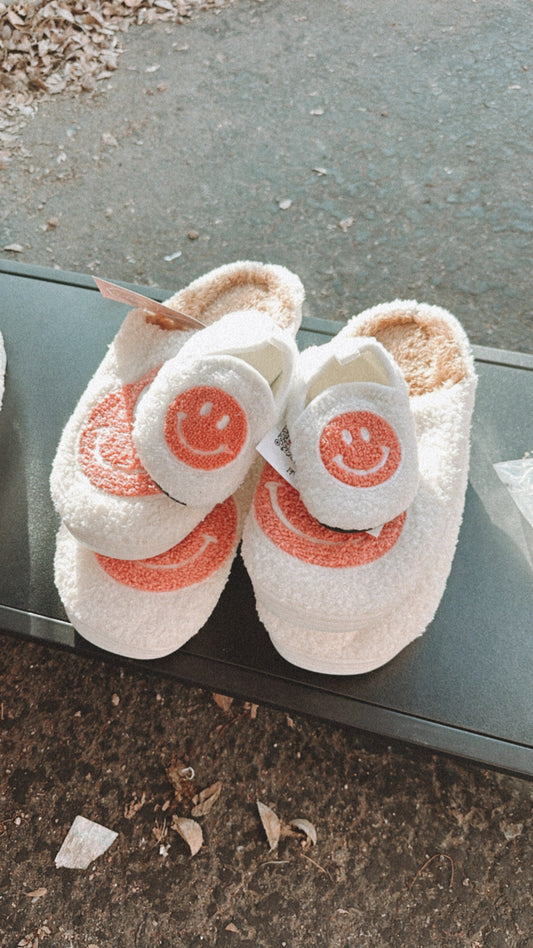Mini Slippers // White & Pink