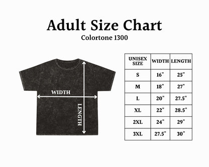REBEL Black Acid Washed Tee - DTF Printed // High Quality