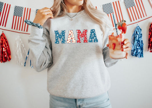 Mama Daisy Graphic Crew - NEW - DTF Printed