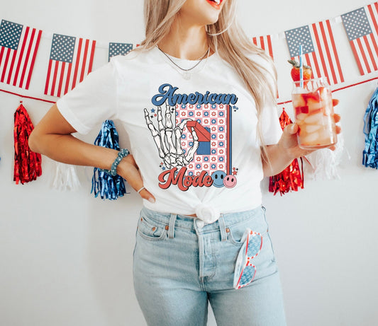 Amerian Mode - Graphic Tee - DTF Printed