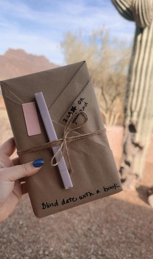 Blind Book Date Set, book, magnetic bookmark, book marker and book themed stickers