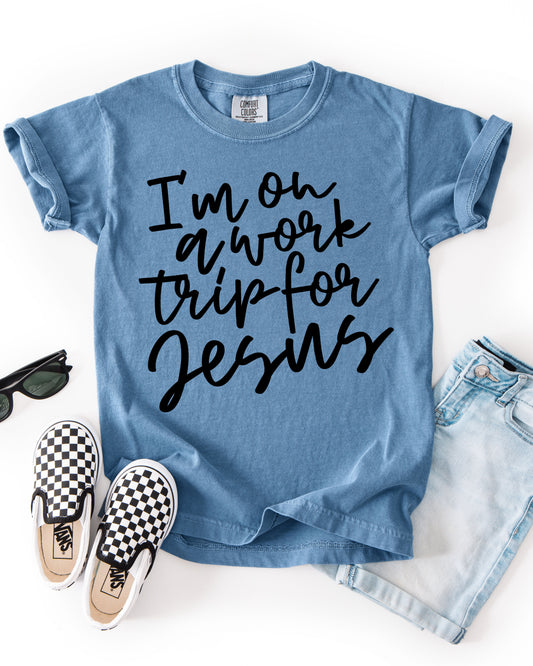 Work trip for Jesus YOUTH - DTF Printed Graphic Tee